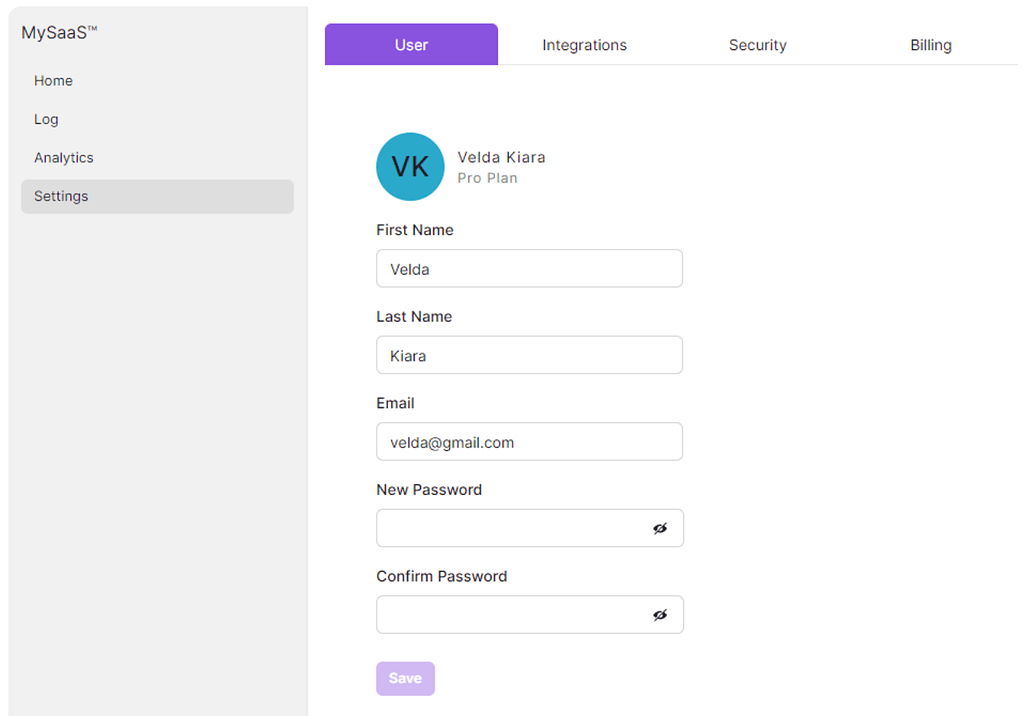 How to Build a User Settings Page in Five Minutes